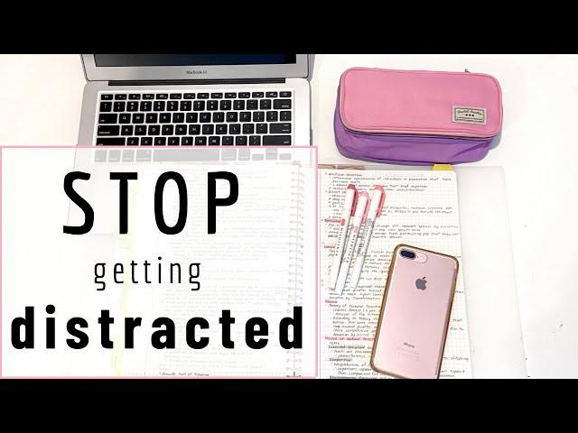 HOW TO STOP GETTING DISTRACTED | psychological tips + step by step guide | StudyWithKiki