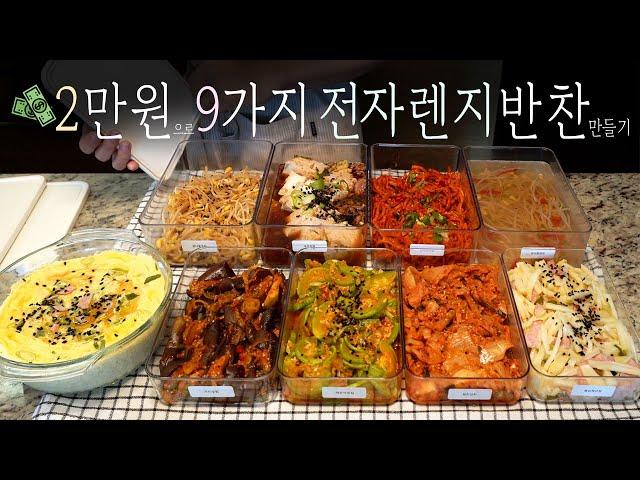 불 안 쓰고2만원으로 9가지 전자렌지 반찬 만들기 | 쉬운 레시피 | 반찬데이 | 제철음식