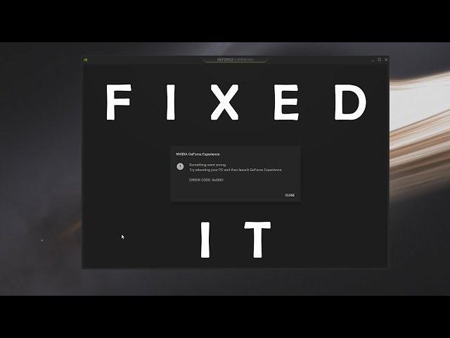 Geforce Experience | Something Went Wrong FIX! - 2019