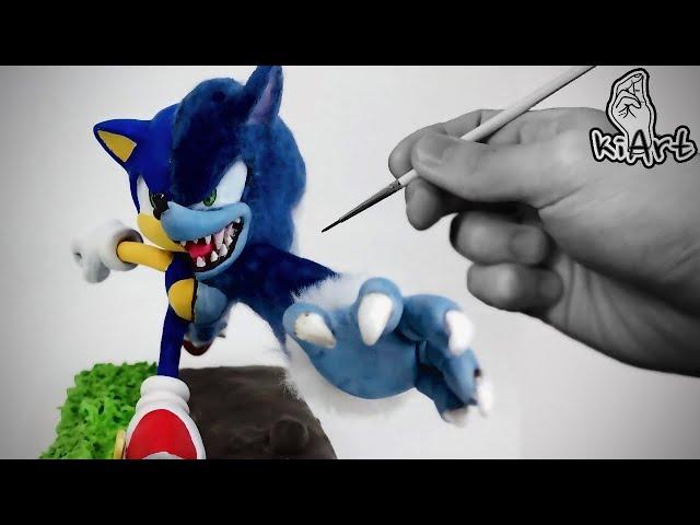 Create Sonic & Werehog with Clay / make figure / Clay tutorial [ kiArt ]