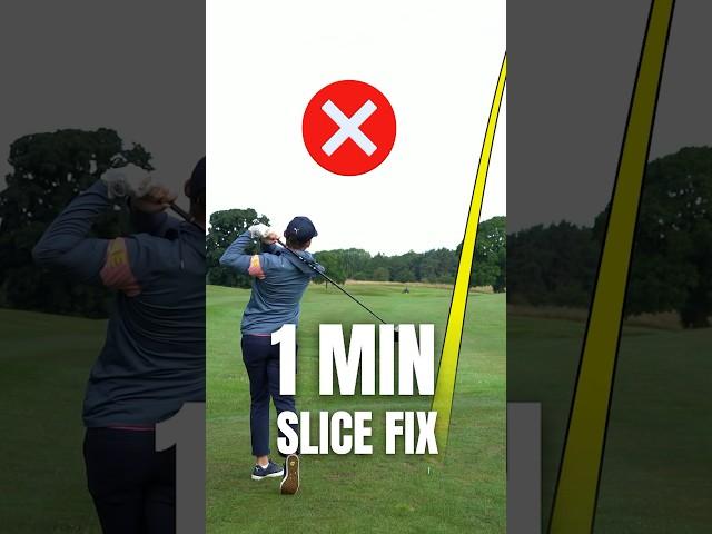 SLICE FIX IN UNDER 1 MINUTE #golf #golftips #golfinstruction #golfswing #alexelliottgolf