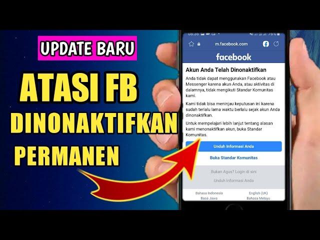 Mengatasi Fb dinonaktifkan permanen update terbaru 2022