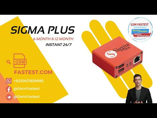 Sigma plus 6 Month / 1 year activation GsmFastest