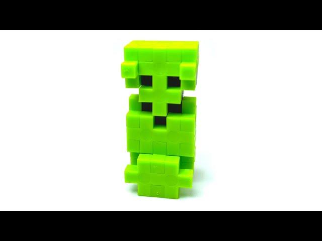 Plus-Plus Creeper Minecraft Instructions