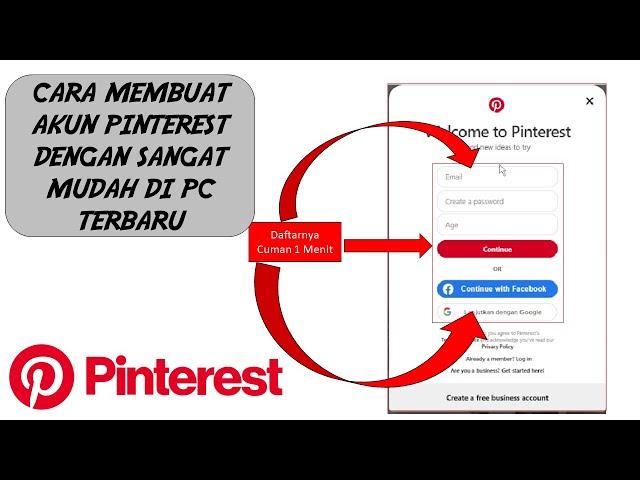 Cara Membuat Akun Pinterest di PC Dengan Sangat Mudah