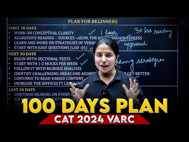 100 Days Study Plan for CAT VARC 2024