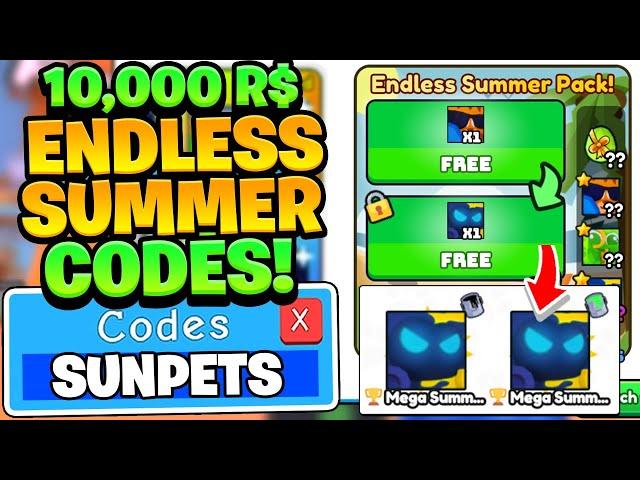 10,000 ROBUX ENDLESS SUMMER PACK CODES IN ROBLOX ARM WRESTLE SIMULATOR