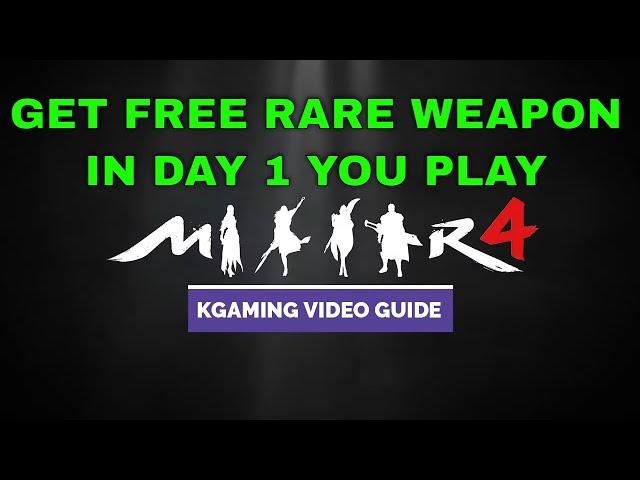 Mir4 Guide Tips - How to get FREE RARE WEAPON in low level, Fast Farming Guide Item Needed