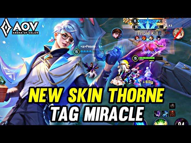 AOV : NEW SKIN THORNE CHRISTMAST WISH GAMEPLAY - ARENA OF VALOR LIÊNQUÂNMOBILE ROV