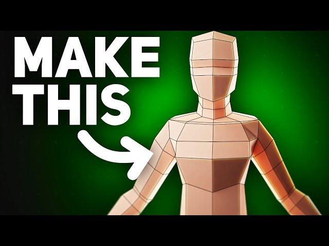 Make Low Poly Characters in Blender!