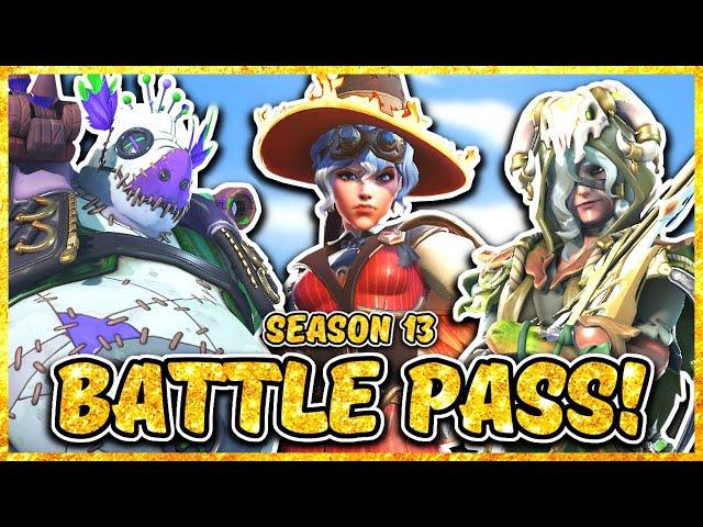 Overwatch 2 SEASON 13 BATTLE PASS Skins And Items