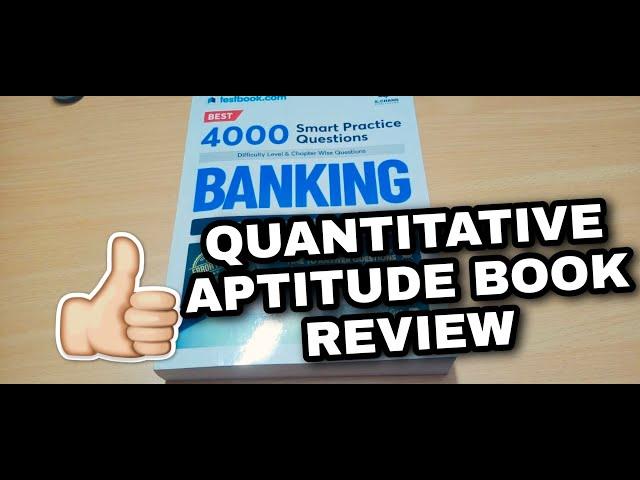 TESTBOOK 4000 SMART PRACTICE QUESTIONS BOOK (QUANTITATIVE APTITUDE)  REVIEW ‍️