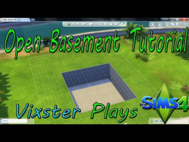 The Sims 4 Building - Open Basement Tutorial