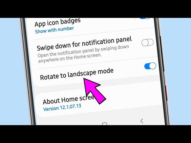 rotate to landscape mode setting samsung || how to use rotate to landscape mode setting