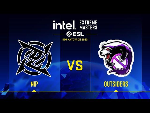 NiP vs Outsiders | Map 2 Overpass | IEM Katowice 2023