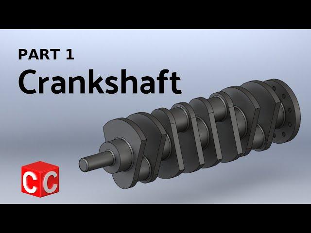 Four Cylinder Inline Engine in Solidworks Part1 | Solidworks Tutorial for beginners | Crankshaft