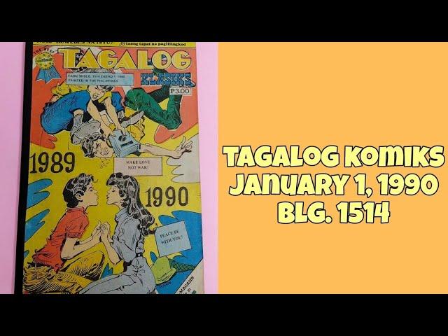 90's Tagalog Komiks: January 1, 1990 (New Year Cover) || Vintage Pinoy Komiks