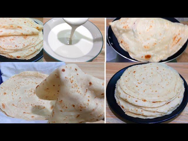 Tortilla Bread with Liquid Dough for Ramadan |Easy and Successfully without kneading Tortilla Recipe