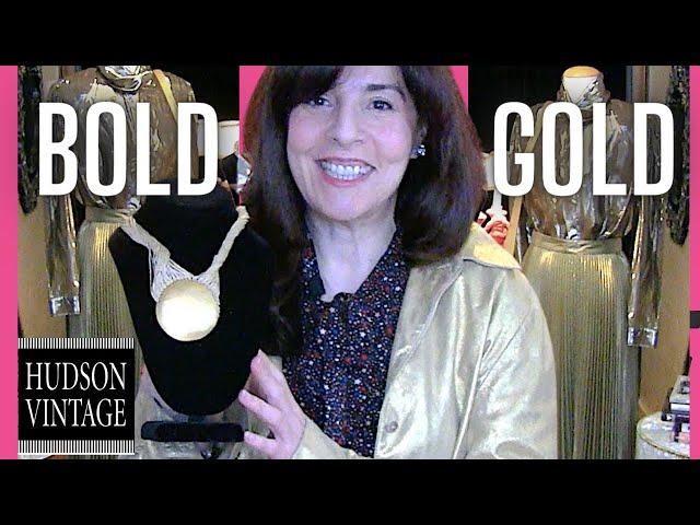 BOLD GOLD Vintage Jewelry ~ How To Wear It!