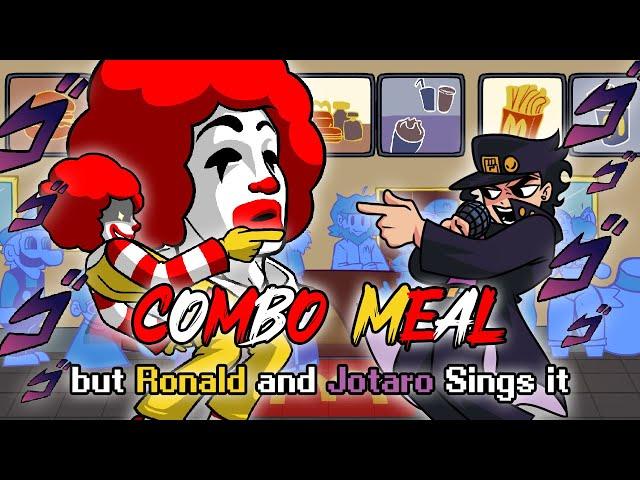 FNF Combo Meal but Ronald McDonald's and Jotaro Kujo Sings it - Friday Night Funkin' Cover