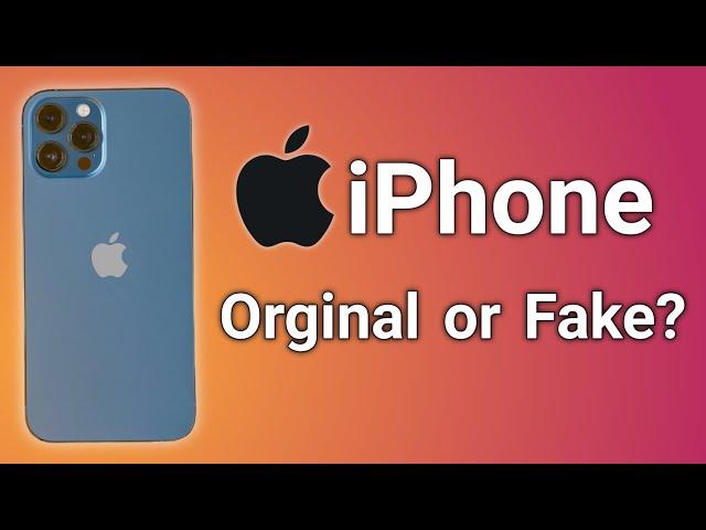 How to Check iPhone Orginal or Refurbished or Fake?