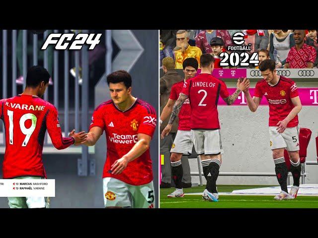 EA Sports FC 24 vs eFootball 2024 | Cutscenes Comparison