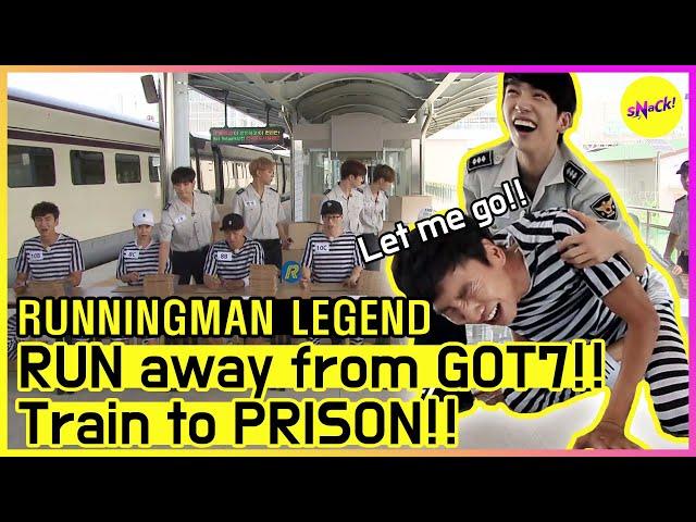 [RUNNINGMAN THE LEGEND] Prison Break, the guards are GOT7!? (ENG SUB)