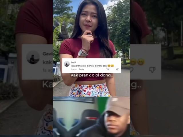 LIHAT REAKSINYA.. PRANK OJOL BIKIN BERGETAR SELURUH JIWA #shorts #prank #ojol