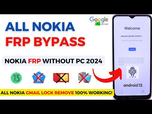 All Nokia FRP Bypass Without PC Google Account (Gmail Lock) Android 13 Latest security FRP Trick!