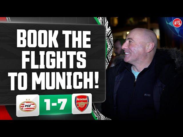 BOOK THE FLIGHTS TO MUNICH! (Julian) | PSV 1-7 Arsenal