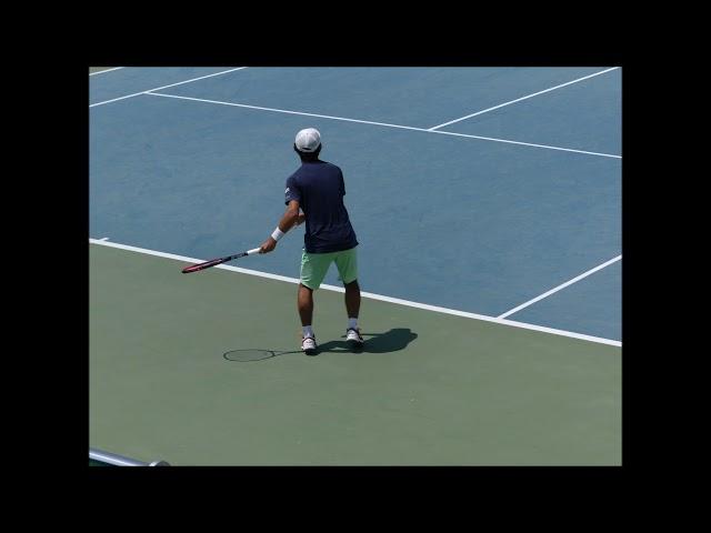 Yoshihito Nishioka Gimcheon Final serve and return