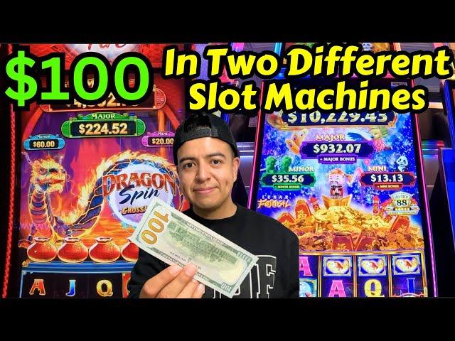 Yaamava Casino: $100 In Two Different Slot Machines (Dragon Spin Cross Link Fire & Gold Stacks 88)