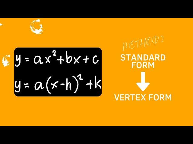 Standard Form to Vertex Form - QF | Method 2 | Learn with GRACE