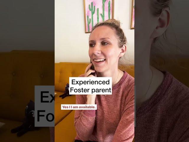 First time foster parent vs. experienced foster parent takes a child placement call