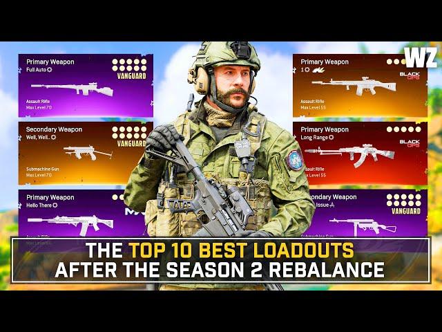 WARZONE: The TOP 10 BEST LOADOUTS After the SEASON 2 REBALANCING UPDATE... (Season 2 Best Classes)