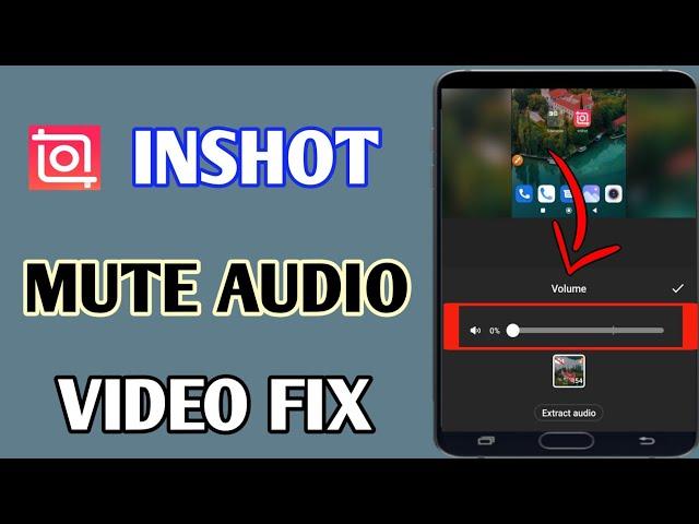 How To Mute Audio Video On Inshot // Mute Video Sound Problem fix