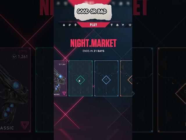 NIGHT MARKET, GOOD OR BAD ? #valorant #gaming #valorantclips #games #fps #nightmarket