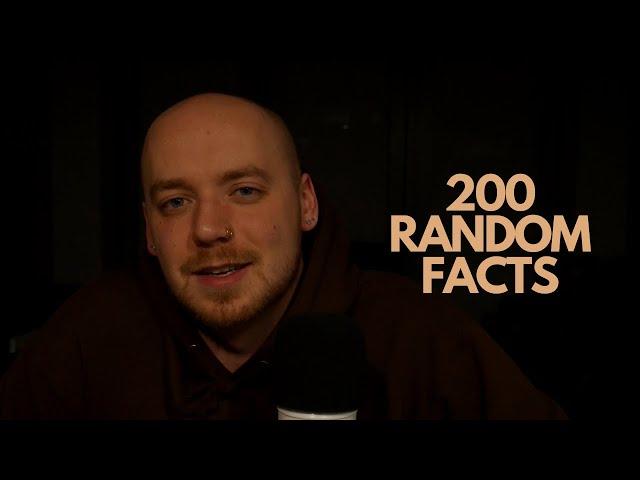 ASMR | Telling You 200 Random Facts because Knowledge is Power