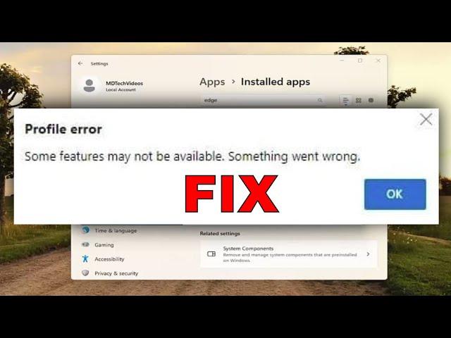 Fix Profile Error on Microsoft Edge [Tutorial]