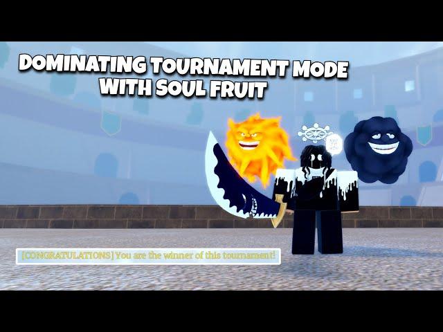 DOMINATING TOURNAMENT MODE WITH SOUL IN FRUIT BATTLEGROUNDS