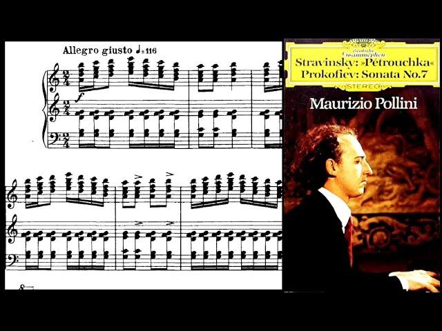 (SCORE) Stravinsky / Maurizio Pollini, 1970: Trois Mouvements de Petrouchka - DG 3300 458