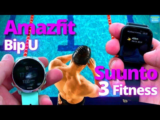 Fitness Tracker vs Sport Watch in a Swimming Test - Amazfit Bip U vs Suunto 3 Fitness Accuracy Test