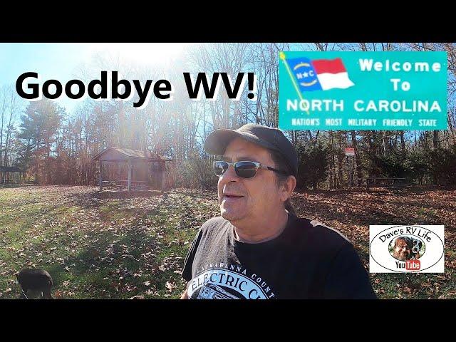 A Great Travel Day! - Leaving West Virginia To North Carolina - Winter RV Traveling Across America