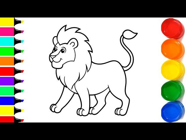 How to draw Lion || Lion drawing