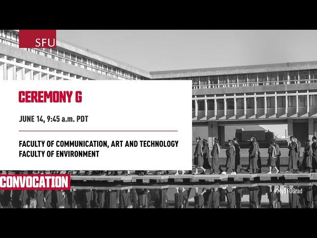 SFU Convocation June 2024 - Ceremony G (Closed Captioned)