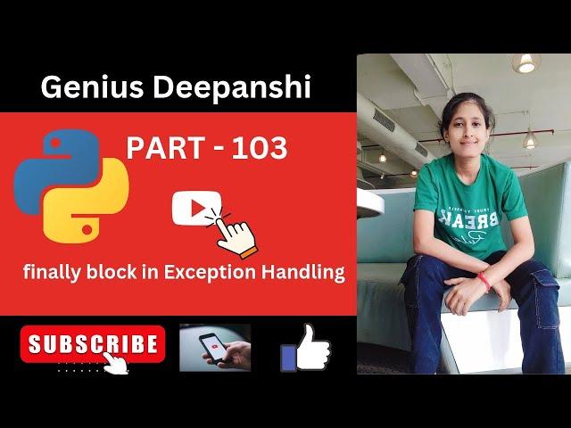 finally block in Exception Handling in python