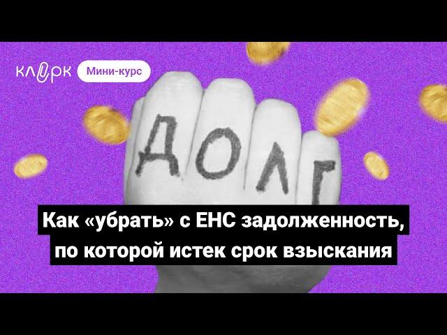 Как «убрать» с ЕНС задолженность, по которой истек срок взыскания