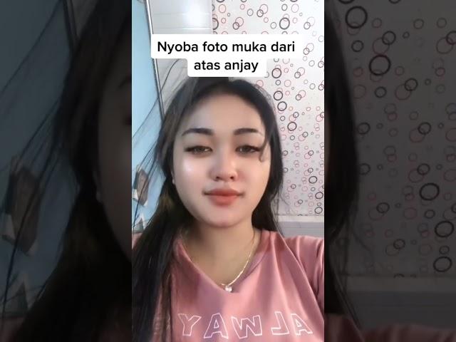 video tiktok yang lagi viral, nyobain photo muka dari atas Anjay Pisan #shorts