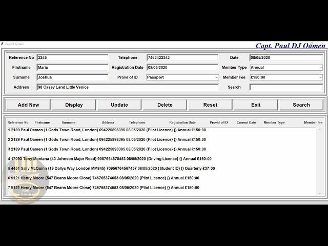 How to Create a Data Entry Form using Database in Python - Full Tutorial