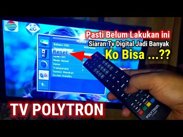 Cara Reset Ulang TV LEd Polytron Menjadi TV Digital Tanpa Set Top Box